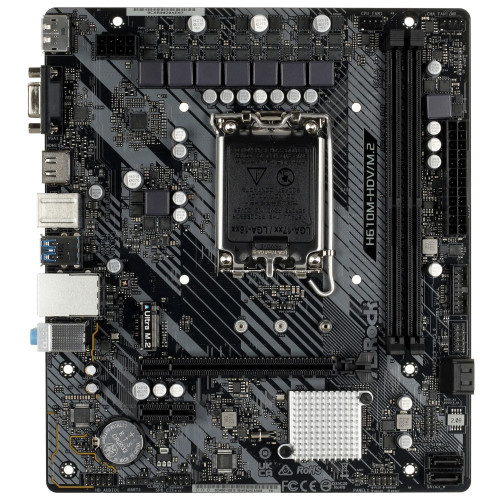 Материнская плата ASRock H610M-HDV/M.2 R2.0 s1700
