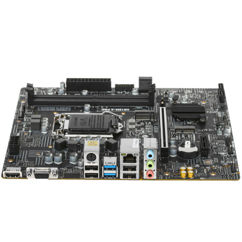 Материнская плата MSI H510M-A PRO, mATX, Intel H510, 2xDDR4, 1xPCI-Ex1, 1xPCI-Ex16, 4xSATA3/1xM.2