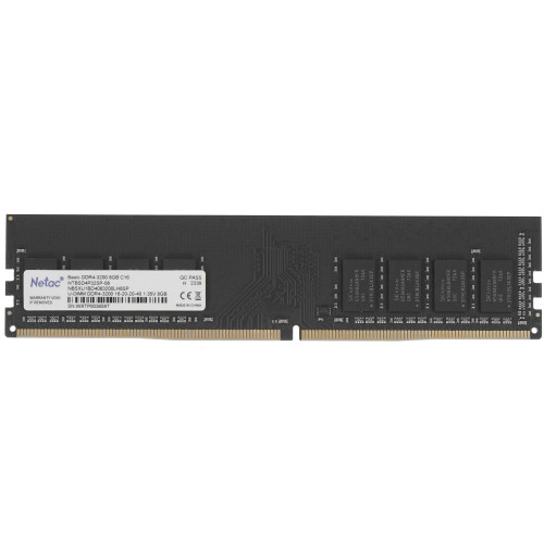 Оперативная память NETAC Basic NTBSD4P32SP-08 DDR4 - 1x 8ГБ 3200МГц, DIMM, Ret
