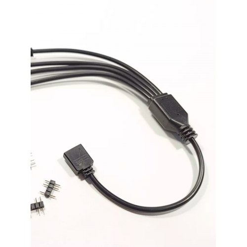 Кабель-разветвитель 5v 3 pin на 4 кулера пк, 30см