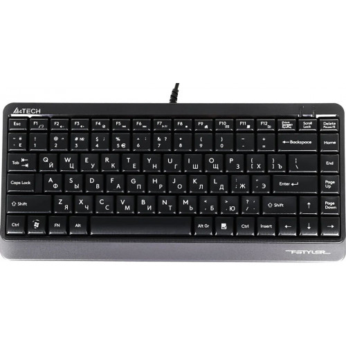 Клавиатура A4TECH Fstyler FK11, USB, черный серый