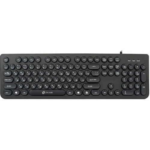 Клавиатура Oklick 400MR черный USB slim
